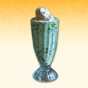 Buko pandan with ice cream